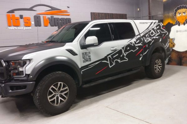 Ford Raptor Custom design Avery matt black wrap