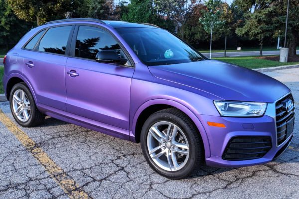 Audi Q3 Avery satin purple wrap