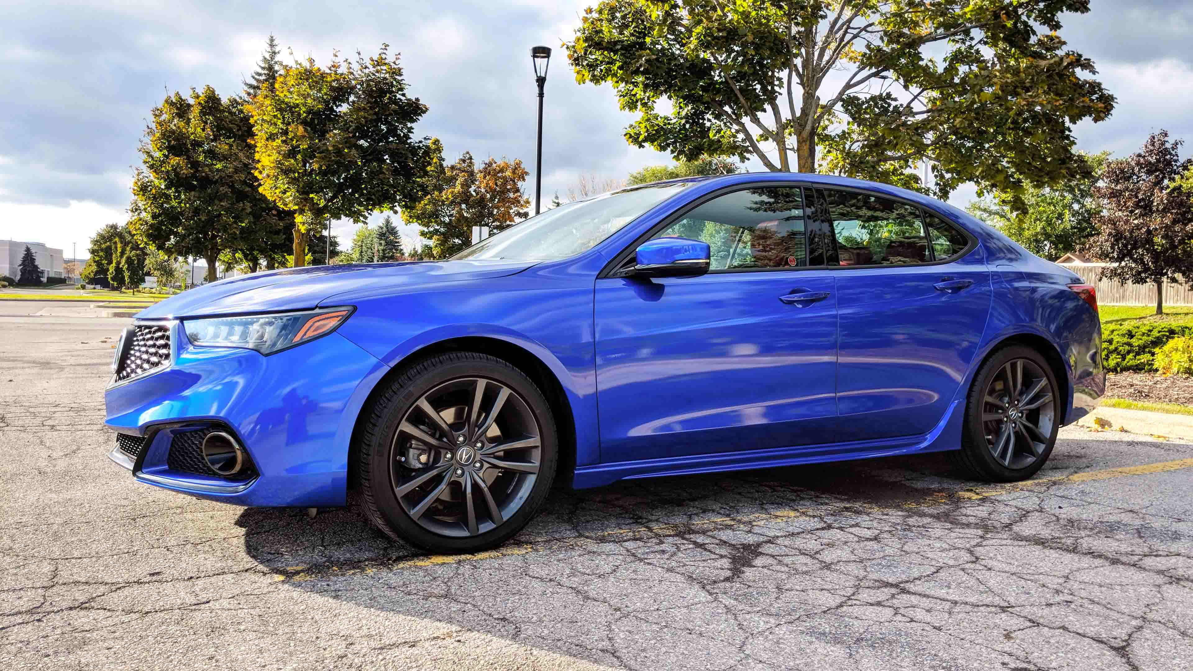Acura TLX 3m raspberry blue wrap
