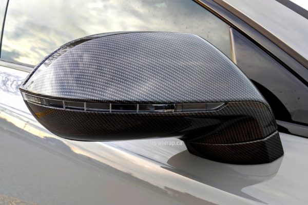 Audi RS7 Glossy Carbon Fibre Perfect mirror wrap