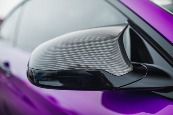 Gloss Carbon fiber mirro BMW M4 wrap-min