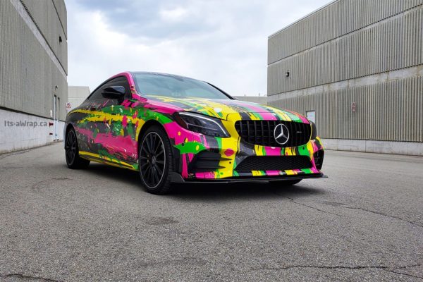 Mercedes Benz C43 Custom Crazy design car wraps-min