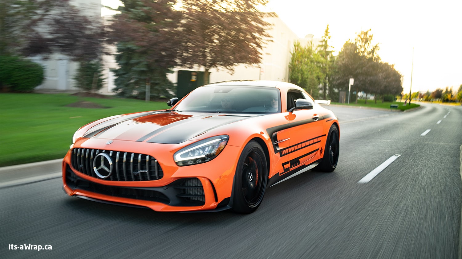 Benz AMG GTR car wraps Custom Design-min